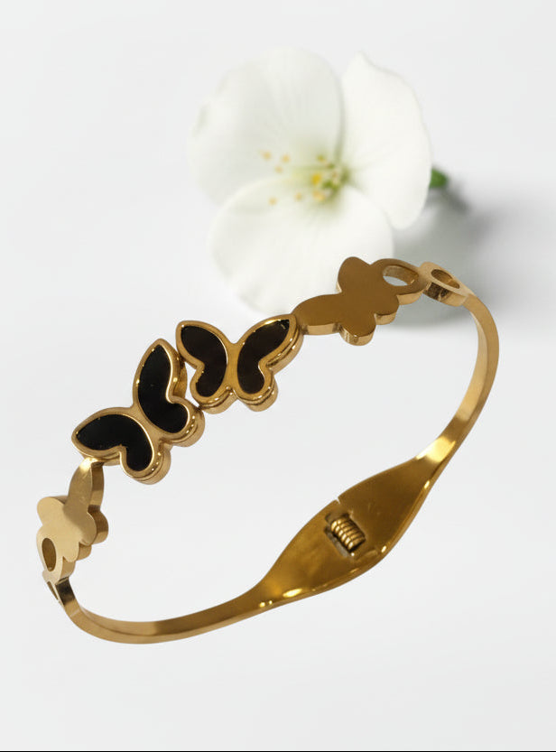 BLACK BUTTLERFLY OPHELIA BRACELET