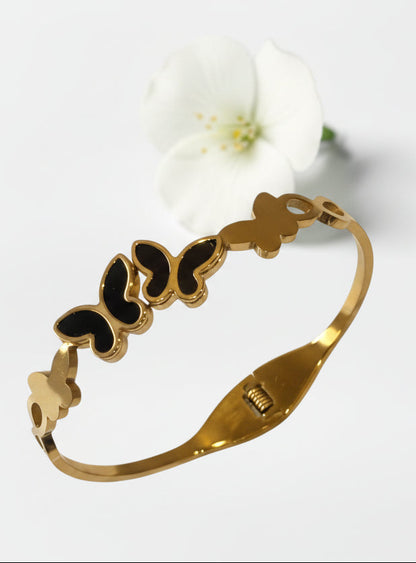 BLACK BUTTLERFLY OPHELIA BRACELET