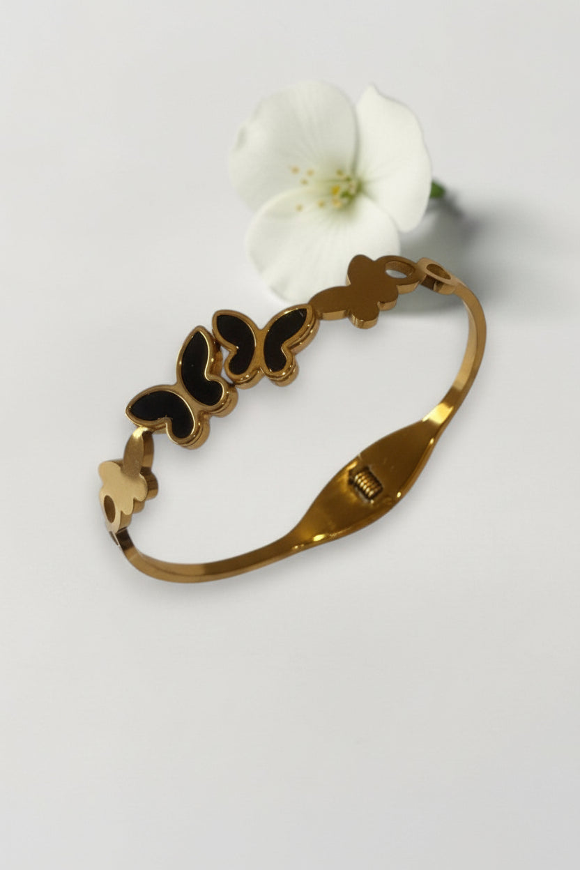 BLACK BUTTLERFLY OPHELIA BRACELET