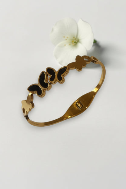 BLACK BUTTLERFLY OPHELIA BRACELET