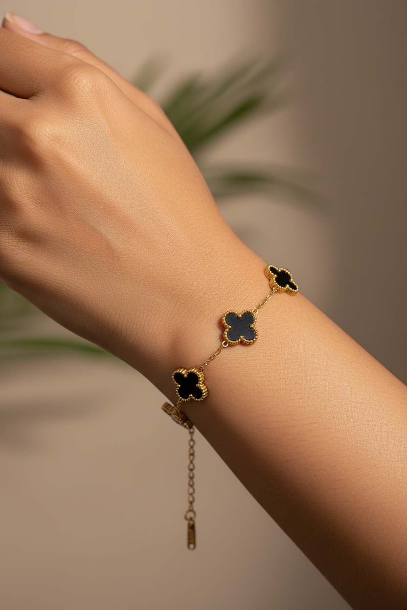 BLACK ROSALIE BRACELET