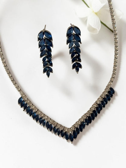 BLUE DIAMOND LAYLA NECKLACE SET