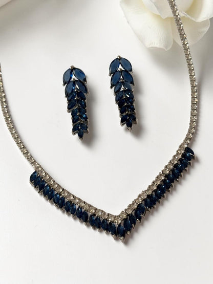 BLUE DIAMOND LAYLA NECKLACE SET