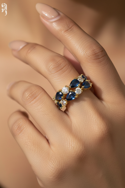 BLUE DIAMOND MIA RING