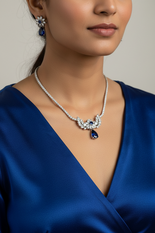 BLUE DIAMOND NOLAN NECKLACE SET