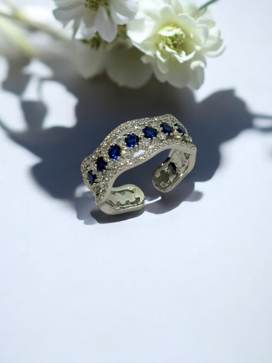 BLUE DIAMOND PARKER RING
