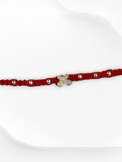 BUTTERFLY SOUMYA PURE SILVER RAKHI
