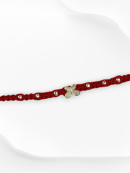 BUTTERFLY SOUMYA PURE SILVER RAKHI