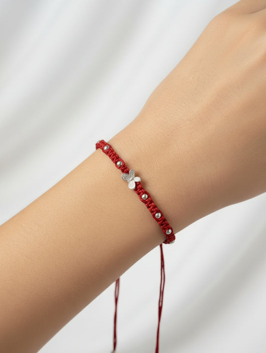 BUTTERFLY SOUMYA PURE SILVER RAKHI