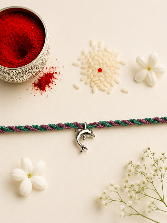DOLPHIN AMELIA SILVER RAKHI