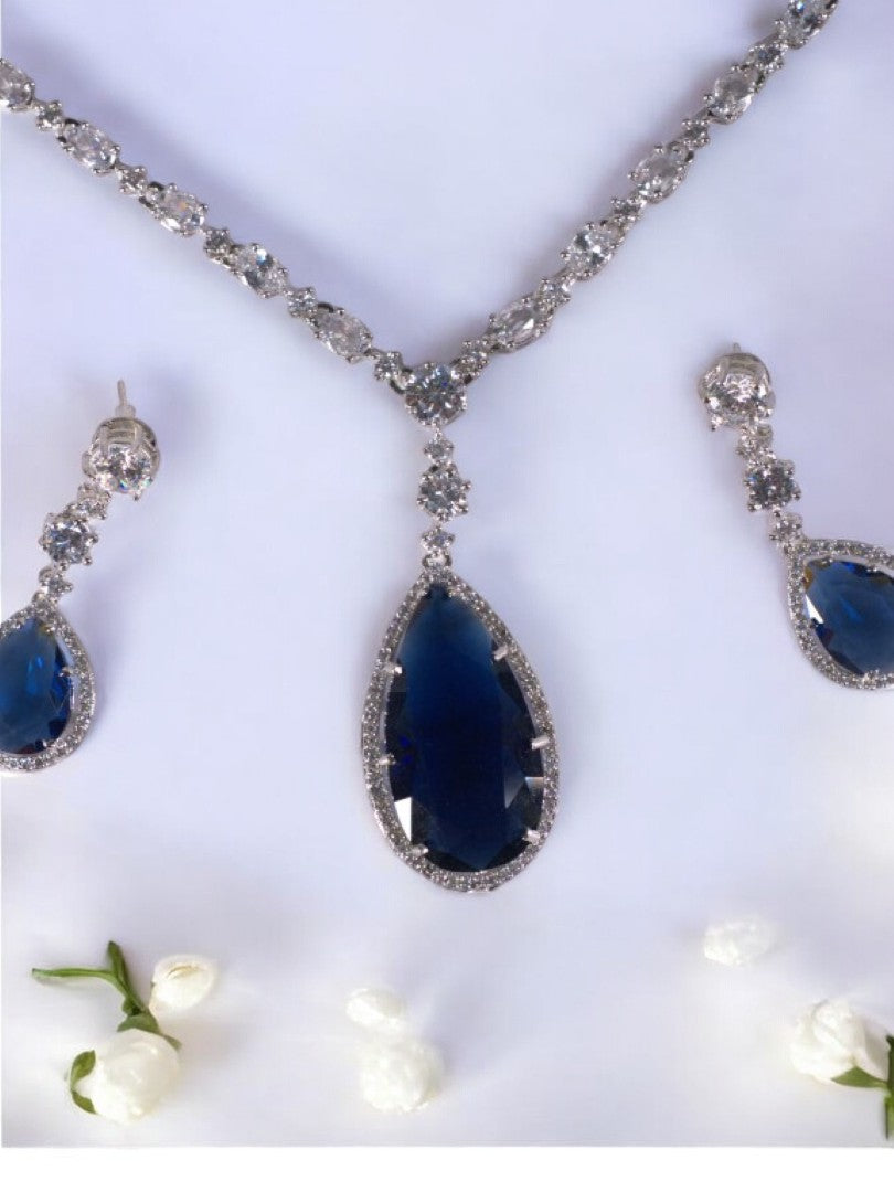 BLUE DIAMOND EMMET JEWELLERY SET