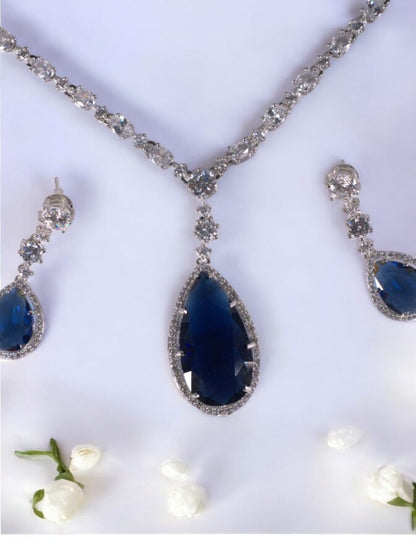 BLUE DIAMOND EMMET JEWELLERY SET