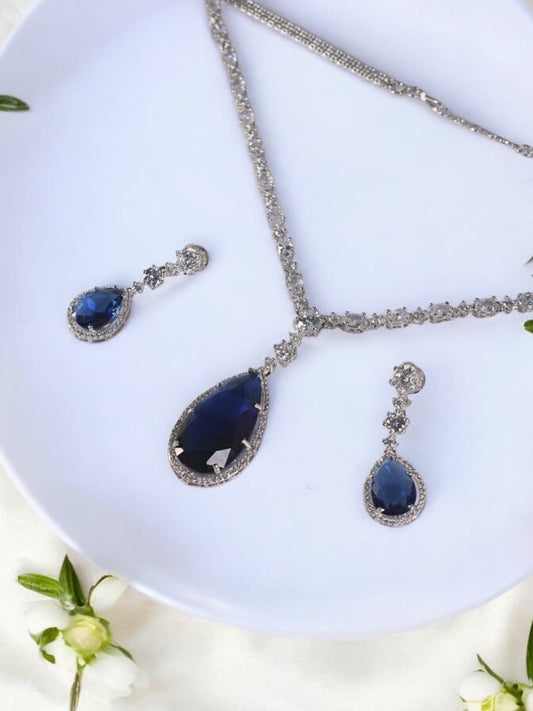 BLUE DIAMOND EMMET JEWELLERY SET