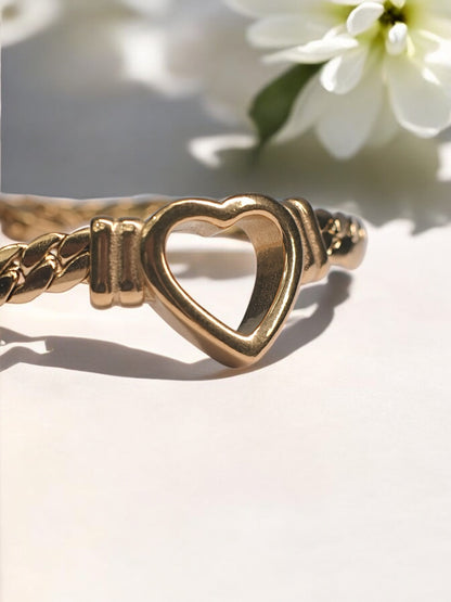 HEART KIMONE GOLDEN BRACELET