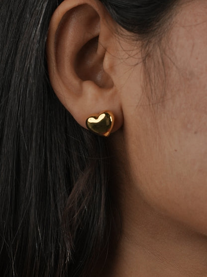 GOLDEN THREE HEART AARA NECKLACE