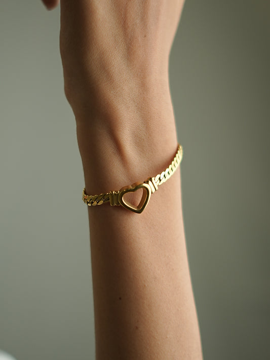 HEART KIMONE GOLDEN BRACELET