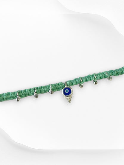 EVIL EYE AMAYA PURE SILVER RAKHI