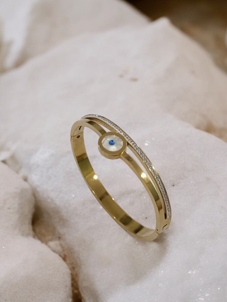 DIAMOND LINE WITH EVIL EYE 