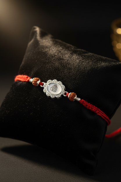 GANESH AADHYA SILVER RAKHI