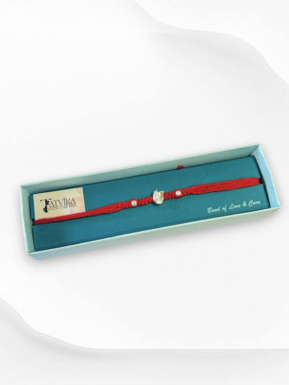 GANESH AAROHI PURE SILVER RAKHI