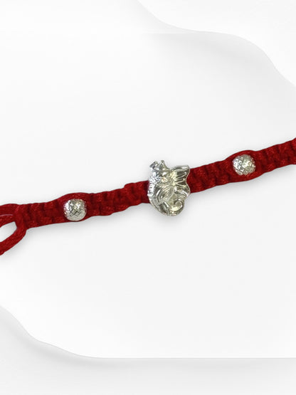 GANESH AAROHI PURE SILVER RAKHI