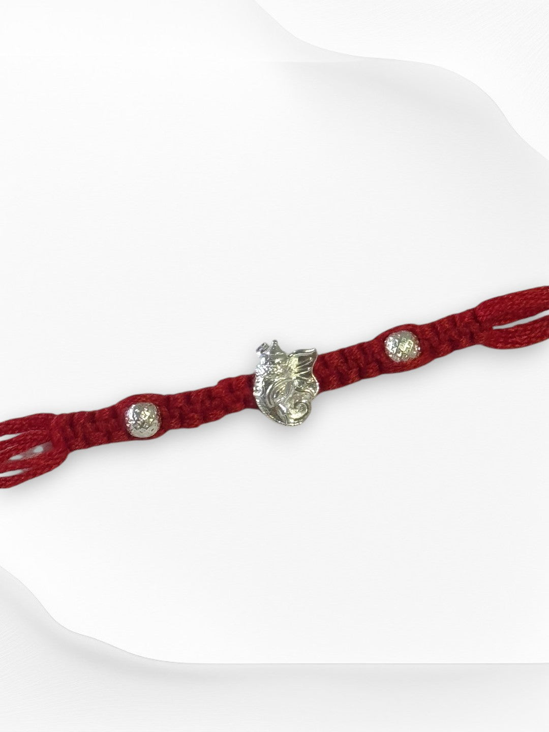 GANESH AAROHI PURE SILVER RAKHI
