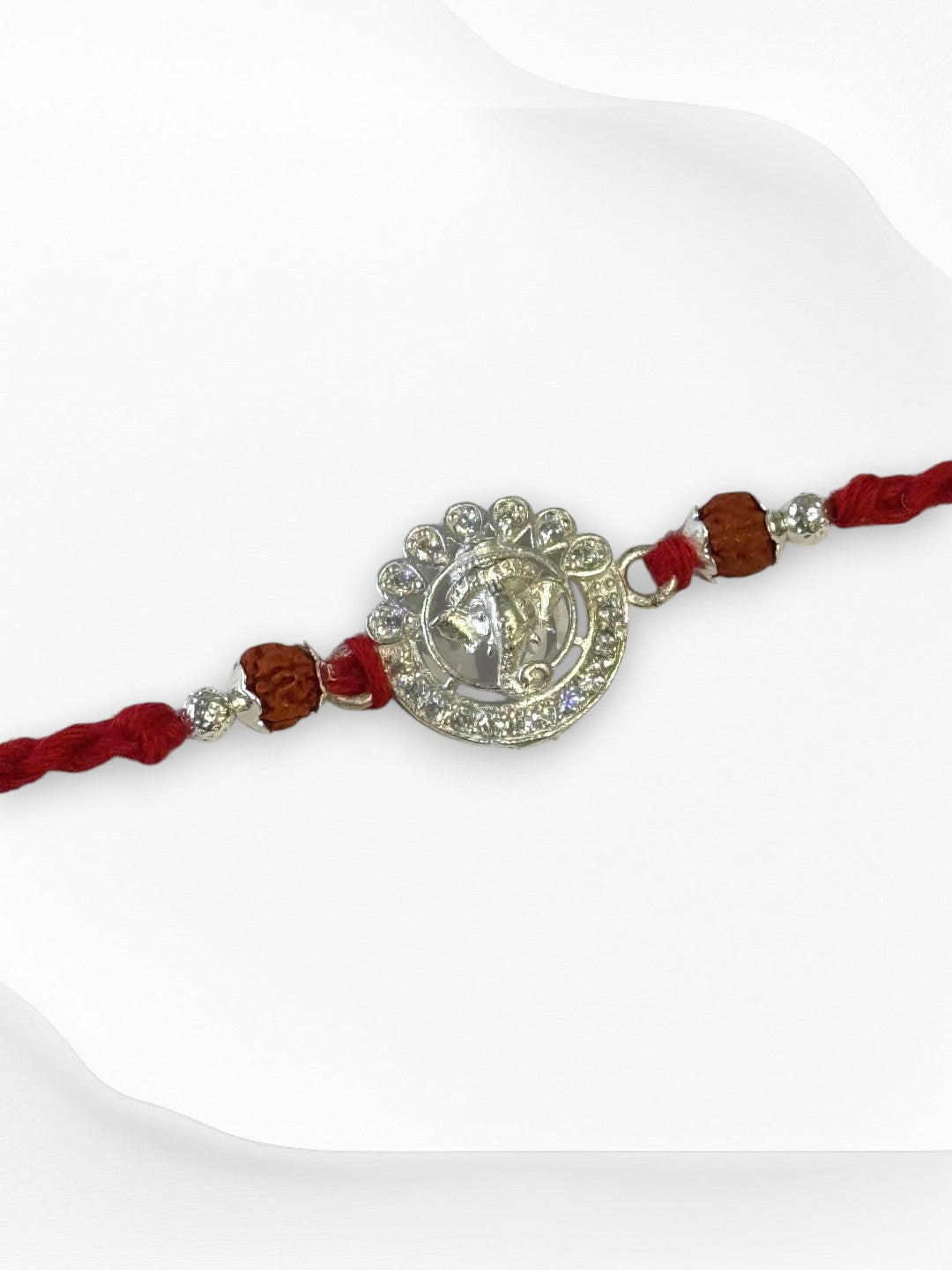 GANESH AARUSHI PURE SILVER RAKHI
