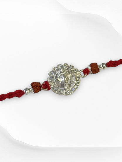 GANESH AARUSHI PURE SILVER RAKHI