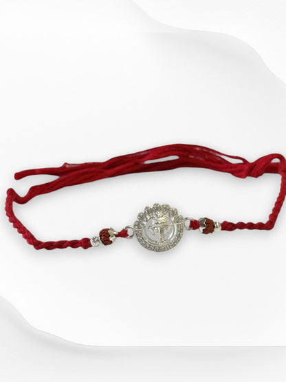 GANESH AARUSHI PURE SILVER RAKHI