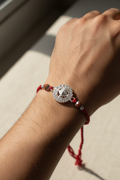 GANESH AARUSHI SILVER RAKHI
