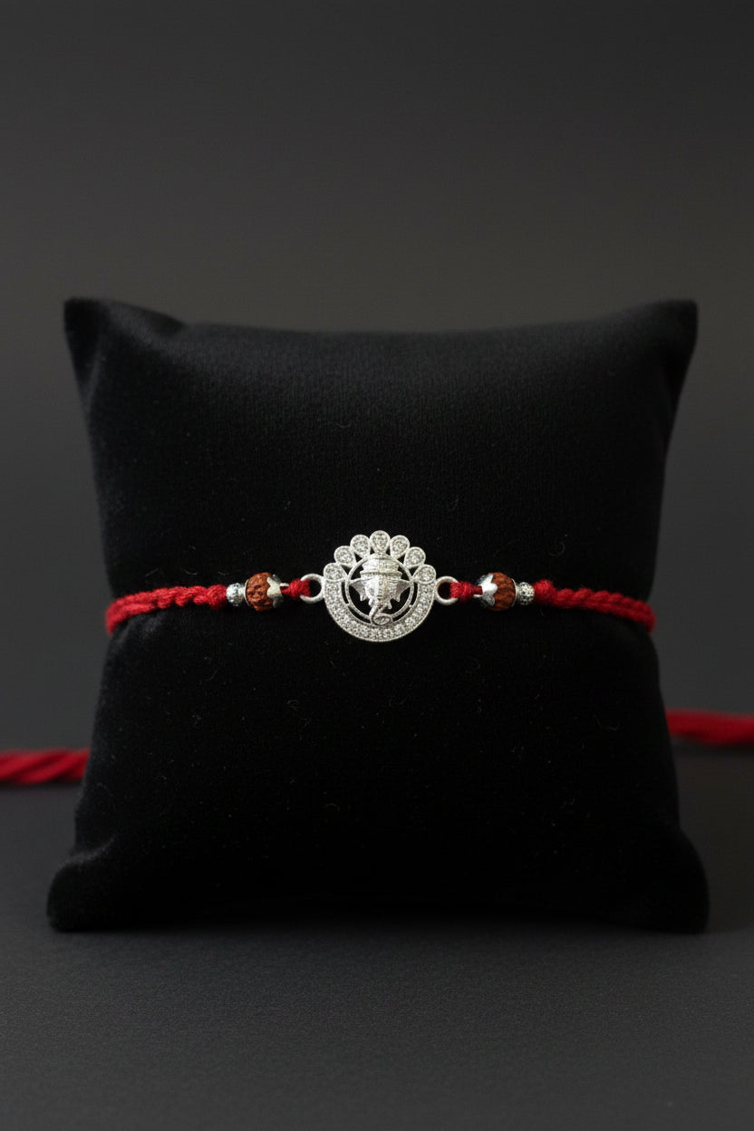 GANESH AARUSHI SILVER RAKHI
