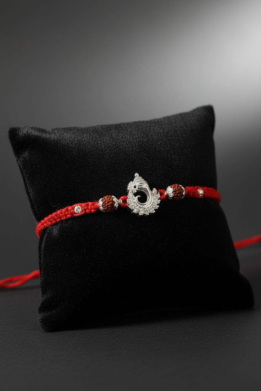 GANESH DHRITI SILVER RAKHI