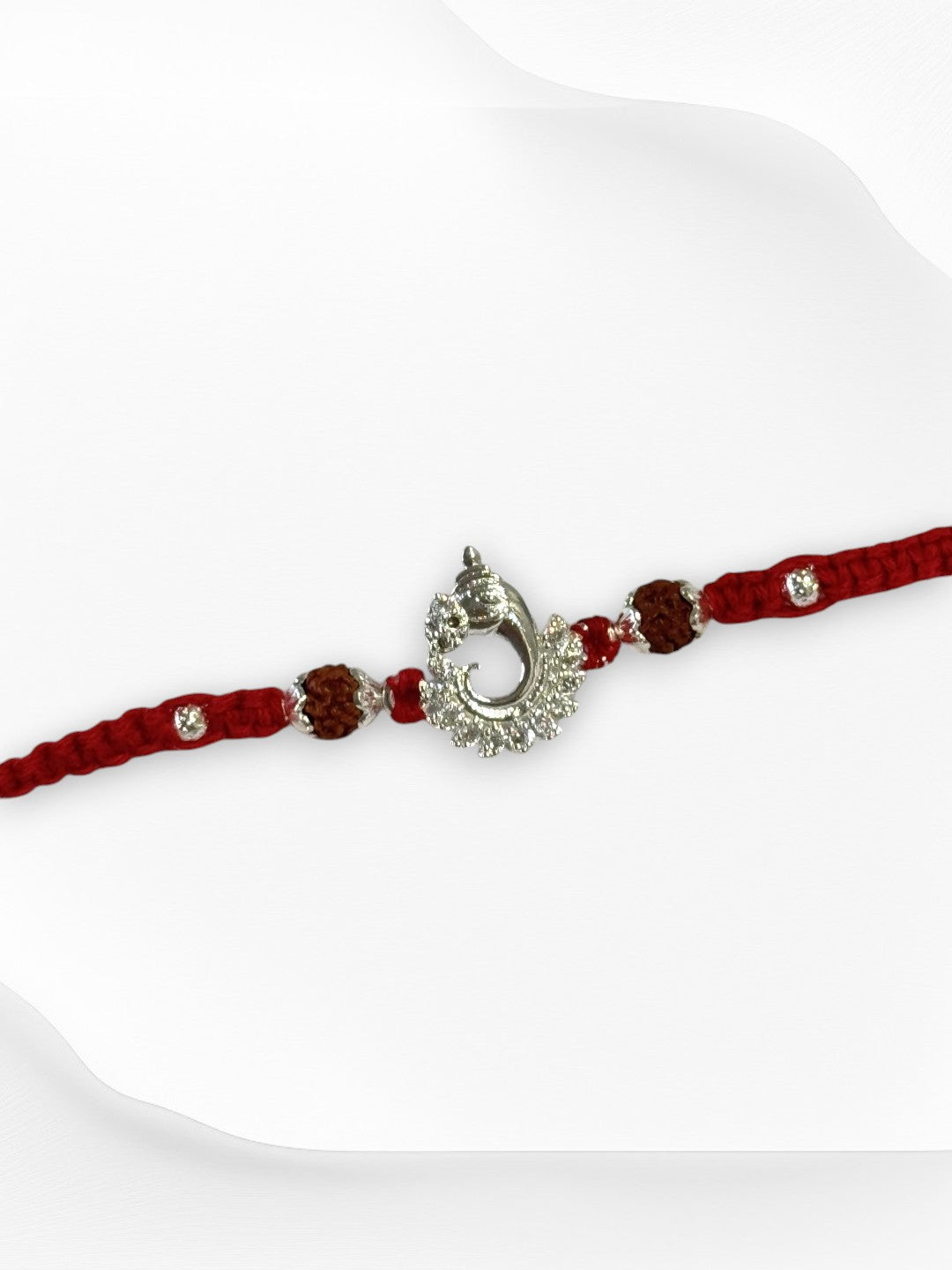 GANESH DHRITI PURE SILVER RAKHI