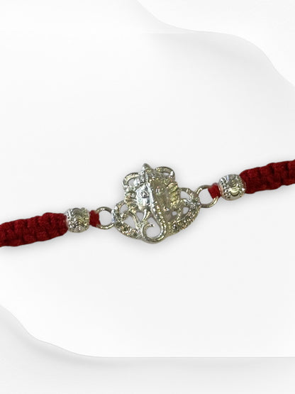 GANESH NIHARIKA PURE SILVER RAKHI