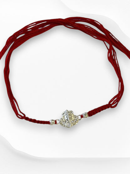 GANESH NIHARIKA PURE SILVER RAKHI