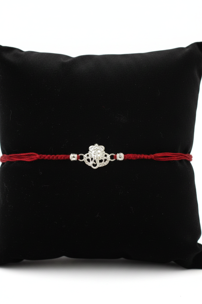 GANESH NIHARIKA SILVER RAKHI