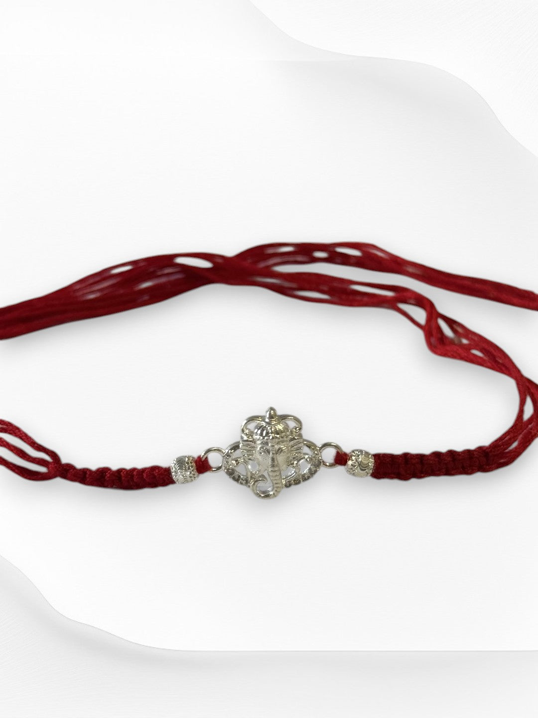 GANESH NIHARIKA PURE SILVER RAKHI