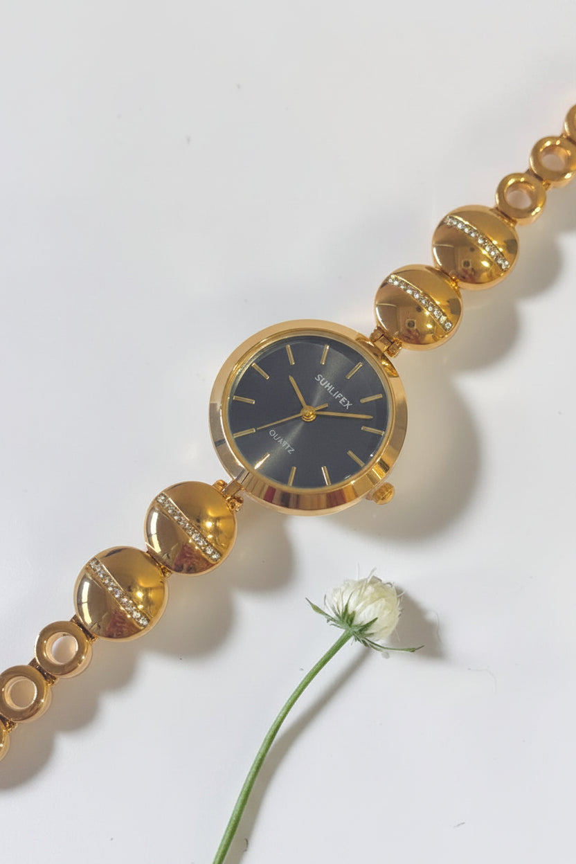 GOLDEN-BLACK DIAMOND ARLO WATCH