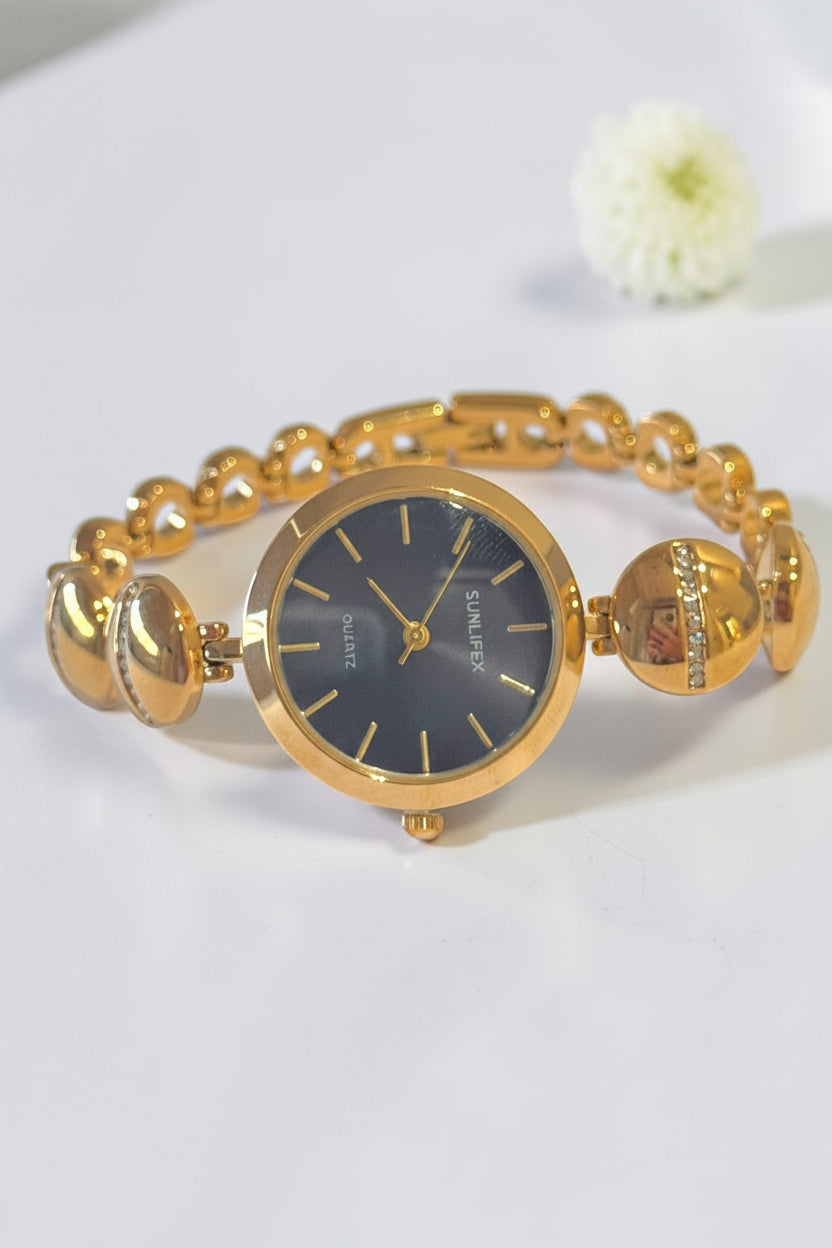 GOLDEN-BLACK DIAMOND ARLO WATCH