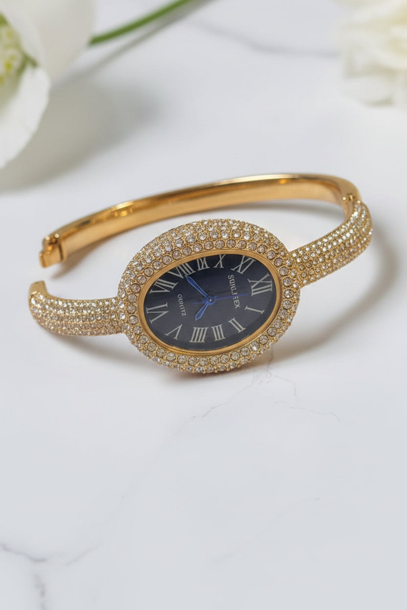 GOLDEN-BLACK DIAMOND HARDY WATCH