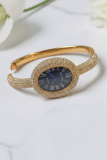 GOLDEN-BLACK DIAMOND HARDY WATCH