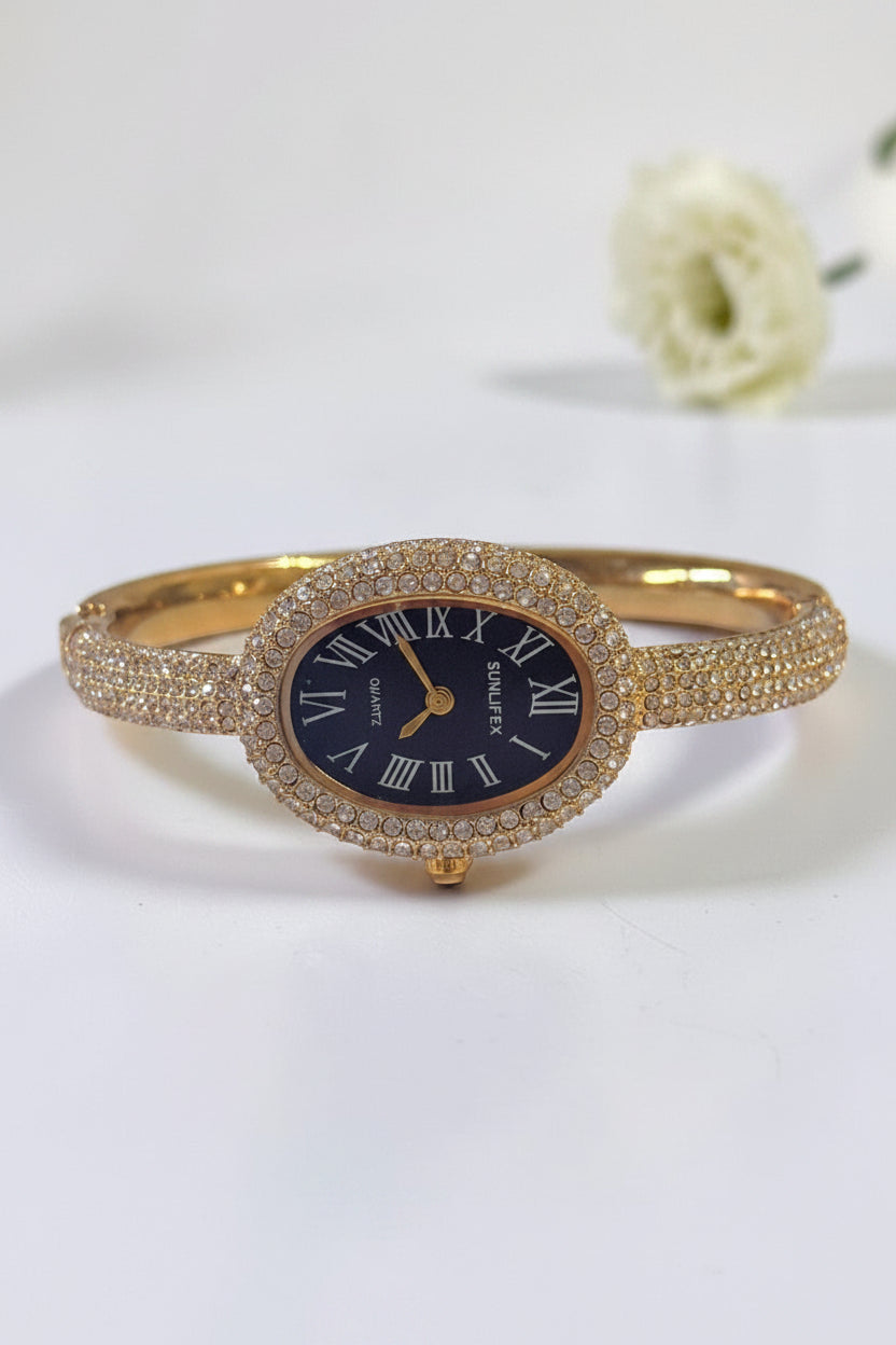GOLDEN-BLACK DIAMOND HARDY WATCH