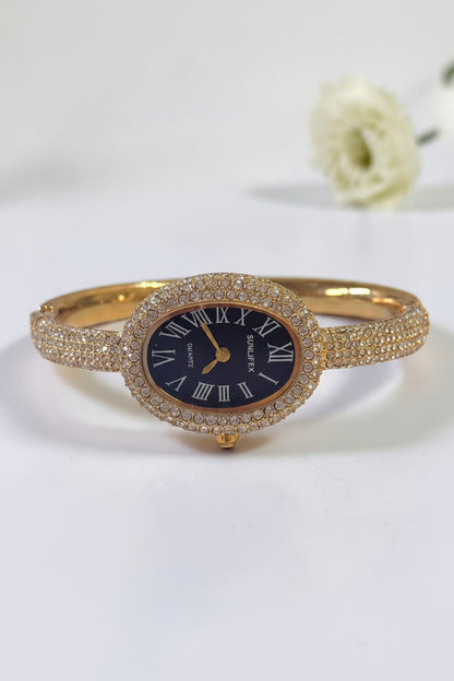 GOLDEN-BLACK DIAMOND HARDY WATCH