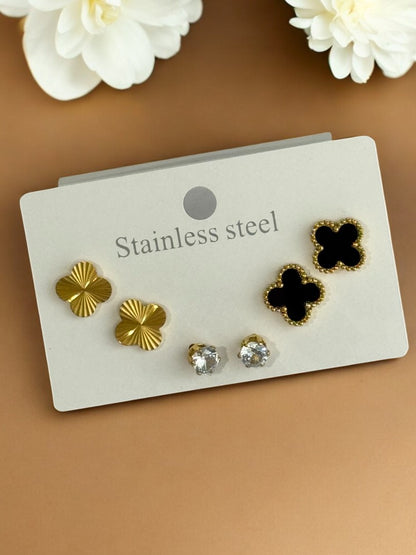 GOLDEN-BLACK HAYEY EARRINGS