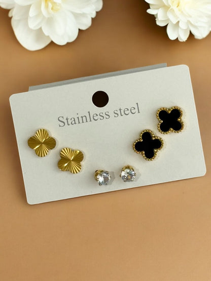 GOLDEN-BLACK HAYEY EARRINGS