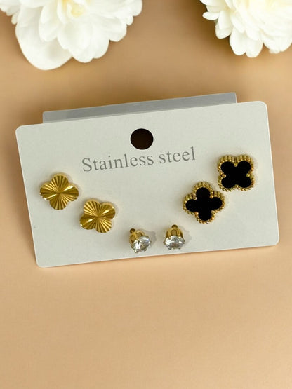 GOLDEN-BLACK HAYEY EARRINGS