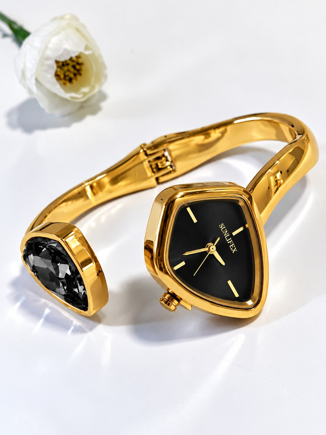 GOLDEN-BLACK JAJIEL WATCH (CUFF)