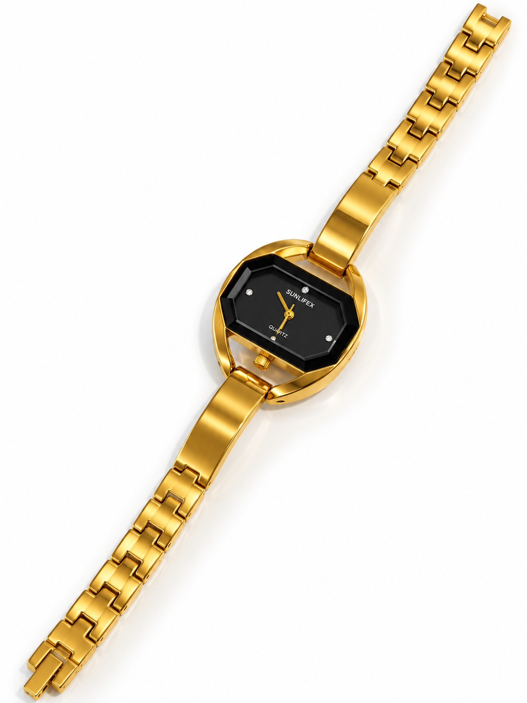 GOLDEN-BLACK LORETTA WATCH