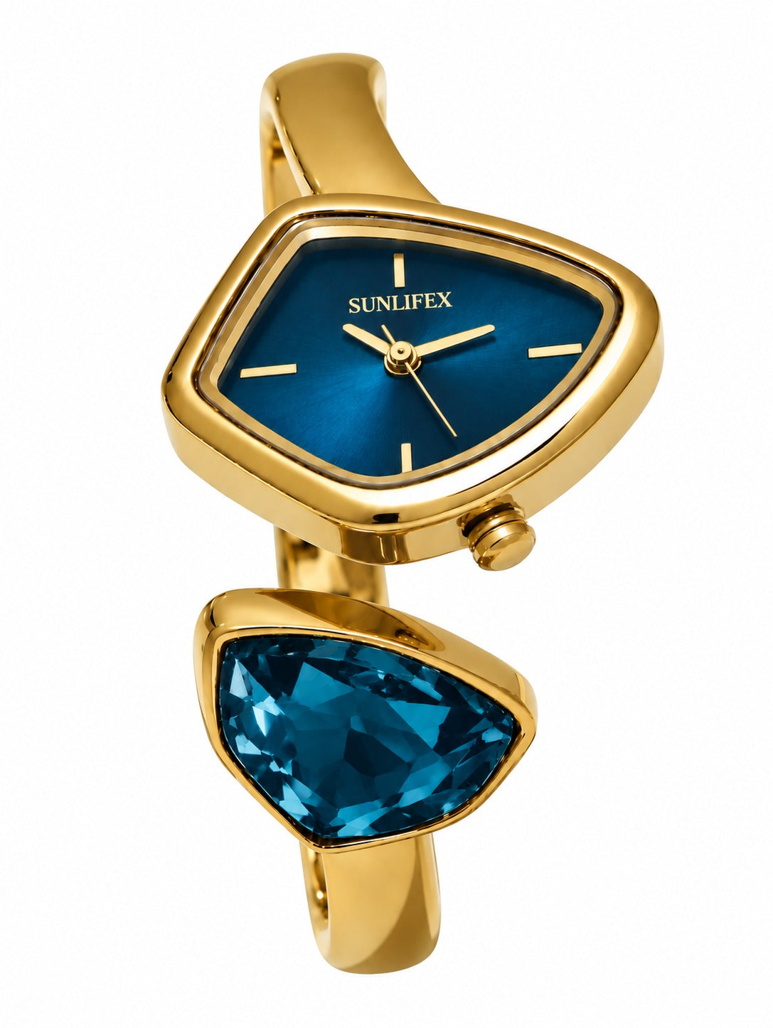GOLDEN-BLUE JAJIEL WATCH (CUFF)