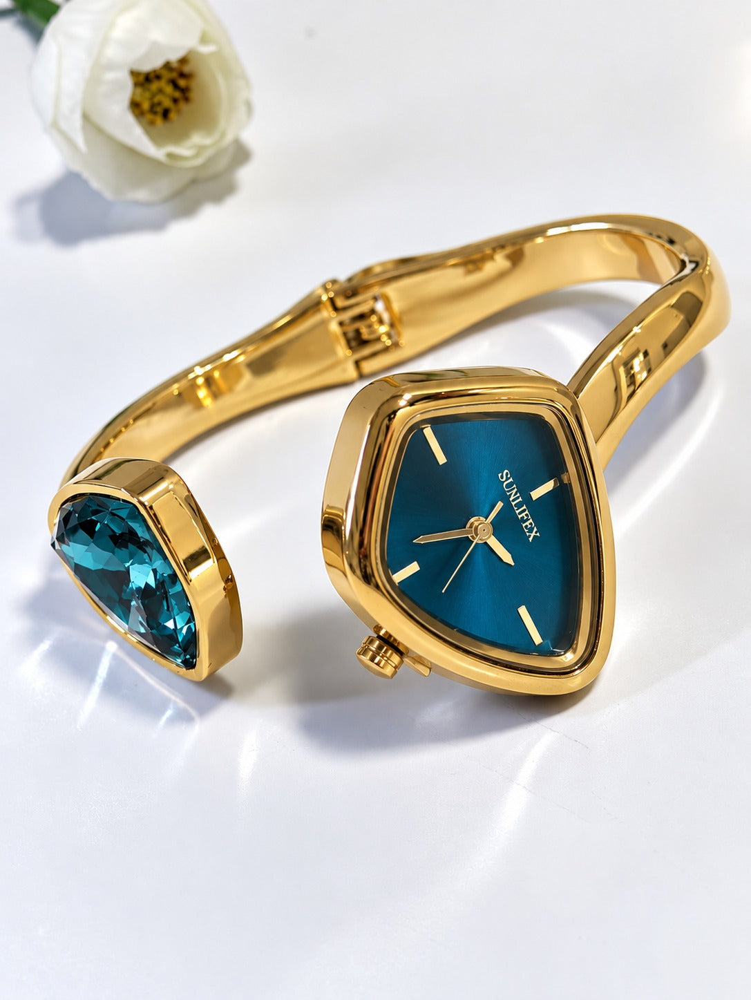 GOLDEN-BLUE JAJIEL WATCH (CUFF)